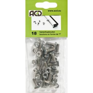 Hamerkopbout Inox T-bout Hamerkopbout Inox T-bout