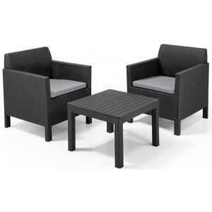 Balkonset Orlando antraciet Balkonset Orlando antraciet