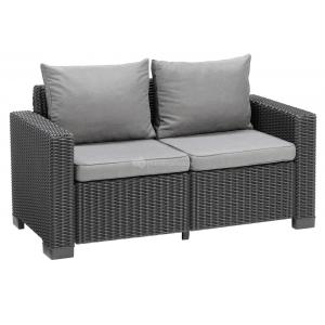 California loungestoel 2-zits antraciet California loungestoel 2-zits antraciet