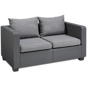 Salta loungebank 2 zits antraciet Salta loungebank 2 zits antraciet