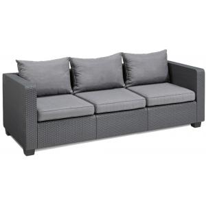 Salta loungestoel 3 zits antraciet Salta loungestoel 3 zits antraciet