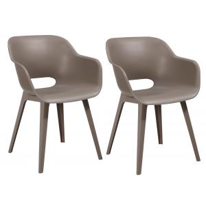 Tuinstoel Akola cappuccino set van 2 Tuinstoel Akola cappuccino set van 2