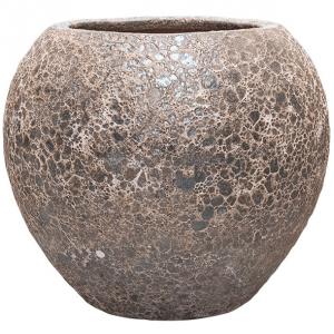 Lava Relic Rust metal balloon bloempot 49x43 cm Lava Relic Rust metal balloon bloempot 49x43 cm