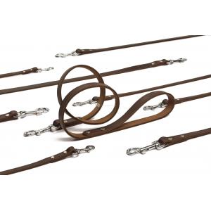 Hondenriem van leer 130cm x 12mm bruin Hondenriem van leer 130cm x 12mm bruin