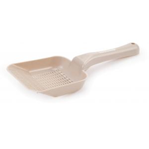 Kunststof kattenbakschep fijn – beige Kunststof kattenbakschep fijn – beige