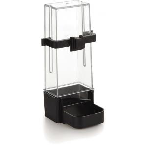 Voeder- en drinkfontein voor parkiet zwart Voeder- en drinkfontein voor parkiet zwart