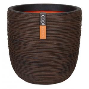 Capi Nature Rib NL bol 35x34cm bloempot bruin Capi Nature Rib NL bol 35x34cm bloempot bruin