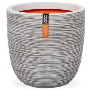 Capi Nature Rib NL bol 35x34cm bloempot ivoor Capi Nature Rib NL bol 35x34cm bloempot ivoor