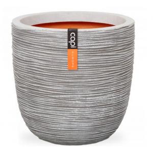 Capi Nature Rib NL bol 42x40cm bloempot ivoor Capi Nature Rib NL bol 42x40cm bloempot ivoor