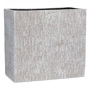Capi Nature Stone 31x16x29cm rechthoekige plantenbak ivoor Capi Nature Stone 31x16x29cm rechthoekige plantenbak ivoor