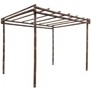Bamboe pergola zwart 400 x 300 cm Bamboe pergola zwart 400 x 300 cm