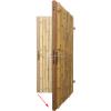 Bamboe schutting poortdeur naturel 100 x 180 cm x 60-80 mm