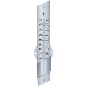 Buitenthermometer aluminium 24 cm Buitenthermometer aluminium 24 cm
