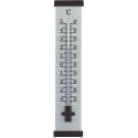 Buitenthermometer aluminium zwart 25 cm
