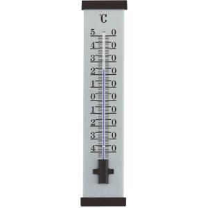 Buitenthermometer aluminium zwart 25 cm Buitenthermometer aluminium zwart 25 cm