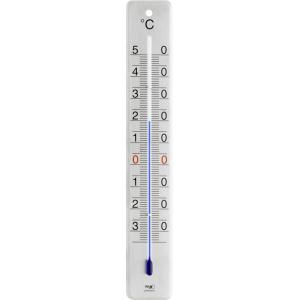 Buitenthermometer geborsteld rvs 28 cm Buitenthermometer geborsteld rvs 28 cm