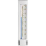 Buitenthermometer kunststof wit/goud 14.5 cm