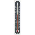 Buitenthermometer kunststof wit/antraciet 20 cm