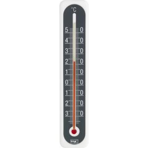 Buitenthermometer kunststof wit/antraciet 20 cm Buitenthermometer kunststof wit/antraciet 20 cm