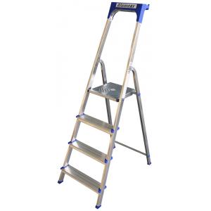 Huishoudtrap aluminium 4-treden Huishoudtrap aluminium 4-treden