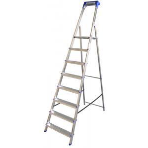 Huishoudtrap aluminium 8-treden Huishoudtrap aluminium 8-treden