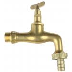 Messing regenton kraan met sleutel