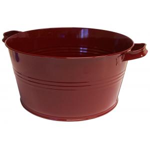 Zinken teil groot wijnrood Zinken teil groot wijnrood