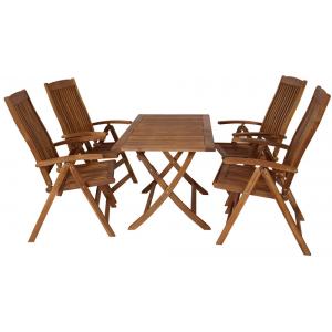 Maracana 5-delig houten tuinset Maracana 5-delig houten tuinset