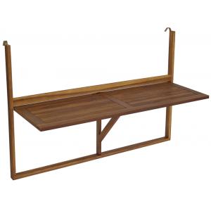 Houten balkontafel inklapbaar 120 x 44 cm Houten balkontafel inklapbaar 120 x 44 cm