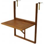 Houten balkontafel inklapbaar 45 x 64 cm