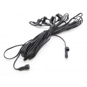 Verlengkabel 12 meter met 4 connectors voor 12 volt tuinverlichting Verlengkabel 12 meter met 4 connectors voor 12 volt tuinverlichting