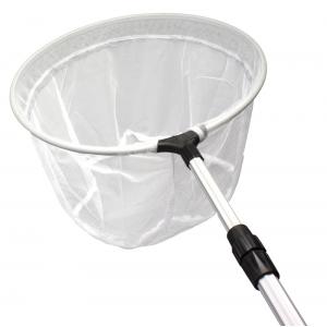 Schepnet rond fijn met telescoopsteel Schepnet rond fijn met telescoopsteel