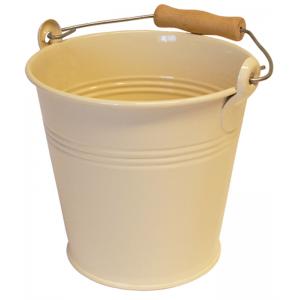 Zinken emmer 4 liter ivoor Zinken emmer 4 liter ivoor