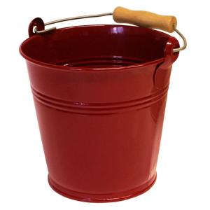 Zinken emmer 4 liter wijnrood Zinken emmer 4 liter wijnrood