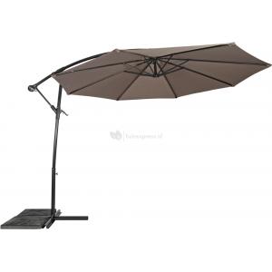 Zweefparasol Gemini 300 cm taupe Zweefparasol Gemini 300 cm taupe