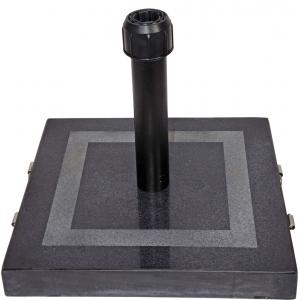 Parasolvoet graniet vierkant zwart 30 kg Parasolvoet graniet vierkant zwart 30 kg