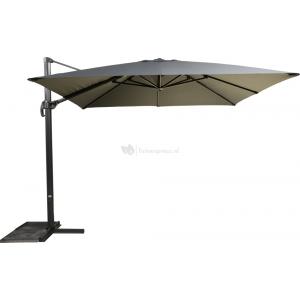 Zweefparasol Virgo 300 x 300 cm antraciet frame grijs Zweefparasol Virgo 300 x 300 cm antraciet frame grijs