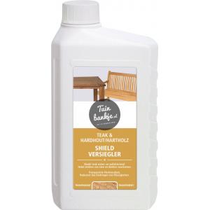 Teak en hardhout shield - transparant Teak en hardhout shield - transparant