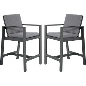 Barstoelen Malibu charcoal 2 stuks Barstoelen Malibu charcoal 2 stuks