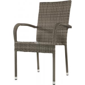 Corona stapelstoel grijs set van 4 Corona stapelstoel grijs set van 4