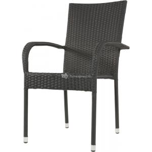 Corona stapelstoel zwart set van 4 Corona stapelstoel zwart set van 4