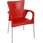 Terrasstoel Bella Rood