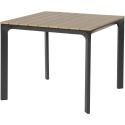Arezzo tuintafel vierkant polywood
