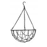 Hanging basket zwart gecoat &Oslash; 30 cm
