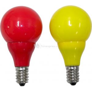 LED lichtbron e14 rood - geel voor feestverlichting LED lichtbron e14 rood - geel voor feestverlichting