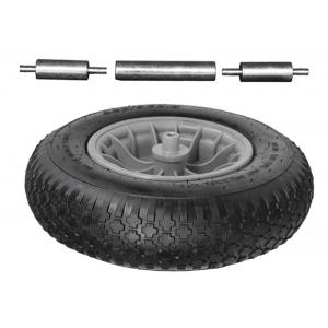 Kruiwagen ombouwset voor montage van twee wielen Kruiwagen ombouwset voor montage van twee wielen