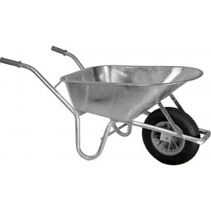 Gegalvaniseerde kruiwagen 85 liter met binnen- en buitenband Gegalvaniseerde kruiwagen 85 liter met binnen- en buitenband