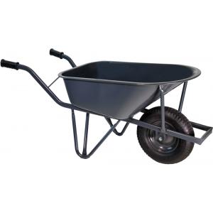 Bouwkruiwagen metaal met verzwaarde ovale buis 85 liter met anti-lek kruiwagenwiel Bouwkruiwagen metaal met verzwaarde ovale buis 85 liter met anti-lek kruiwagenwiel