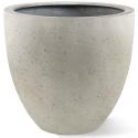 Grigio plantenbak Egg Pot S antiek wit betonlook