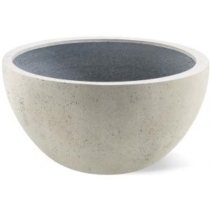 Grigio plantenbak Low Egg pot M antiek wit betonlook Grigio plantenbak Low Egg pot M antiek wit betonlook